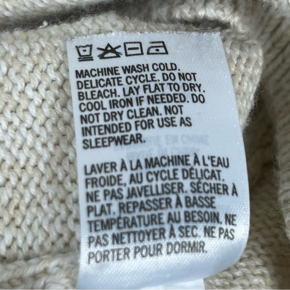 Tea girls ivory 100% cotton fox print Nordic sweater dress, size 8. - Picture 6 of 8